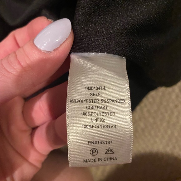 Lulus black mini dress with lace back - Picture 6 of 6